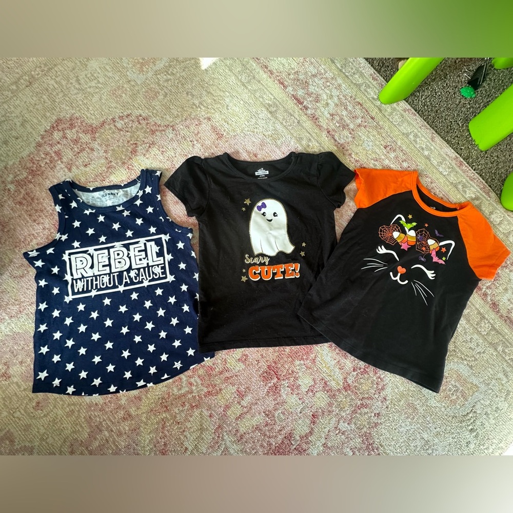 Halloween and Fourth of July Shirts